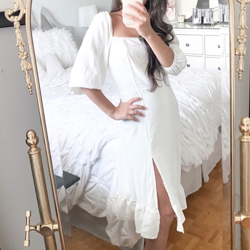 S White Summer Dress